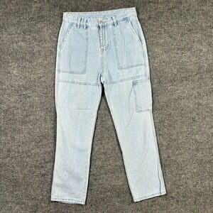 Great Smoky Womens High Rise Utility Jeans Size 7 Light Wash Carpenter Denim